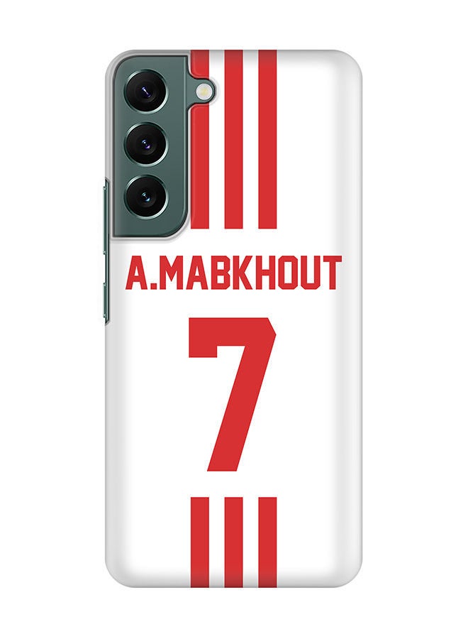 Stylizedd Slim Cover for Samsung Galaxy S22 Plus 5G Case Snap Classic Series Mobile Cover Hard PC Shield Matte Finish Print -UAE-Player-A.Mabkhout - Image 1
