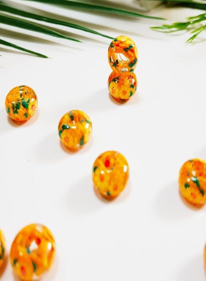 AIPRIDY Girls' Lucky Beads Lover Amber Beads, Big Hole Spacer Beads European Craft Beads for DIY Charms Bracelet Jewelry Making (Sun) - Image 3