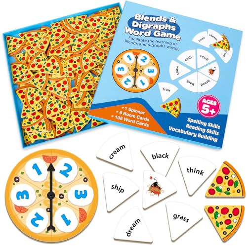Kasfalci Blends Word Games Phonics Flash Cards Speech Therapy Toys for Toddlers Kindergarten Preschool Learning Activities - Image 1