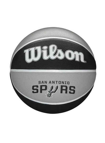 Wilson NBA Team Alliance Basketball San Antonio Spurs - Size 7 for +12 years old and Adults - Black/Grey