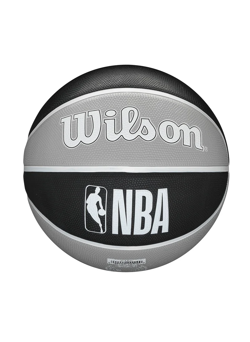 Wilson NBA Team Alliance Basketball San Antonio Spurs - Size 7 for +12 years old and Adults - Black/Grey