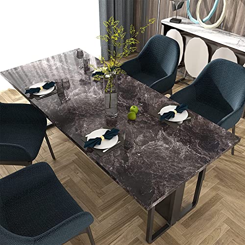 Elton High Gloss Brown Marble Furniture Film Interior Film Wallpaper for Cupboard Door, Almirah, Fridge, Tabletop, Wall, Floor, DIY & Other Renovation Projects : (50 Square Feet) (Brown Marble) - Image 5