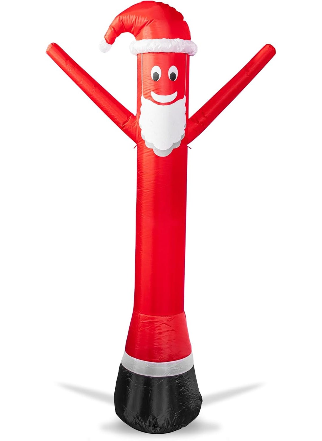 LookOurWay LookOurWay Holiday Lawn Advertising Inflatable  6 Feet Tall Santa Disguise Air Dancer Inflatable for Christmas Holiday Promotion Builtin LED Lights and Blower Included  Santa Disguise Air Dancer  - Image 1
