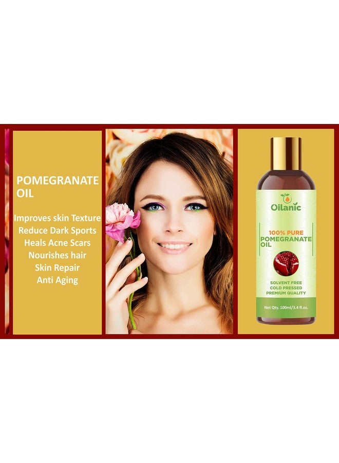 Oilanic?100% Pure & Natural Olive Oil, Pomegranate Oil & Sweet Almond Oil Combo pack of 3 bottles of 100 ml(300 ml) - Image 3