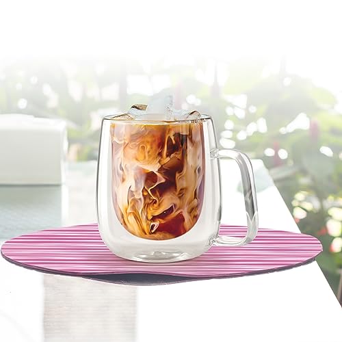 Treo by Milton Double Wall Glass Coffee Cups, 260 ml, Double Layer Tea & Coffee Mug, Crystal Clear, Microwave Safe, Hot & Cold Drinks, Hot Chocolate, Milk, Cappuccino, Expresso Cup - Image 3