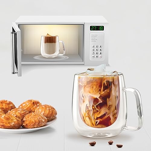Treo by Milton Double Wall Glass Coffee Cups, 260 ml, Double Layer Tea & Coffee Mug, Crystal Clear, Microwave Safe, Hot & Cold Drinks, Hot Chocolate, Milk, Cappuccino, Expresso Cup - Image 5