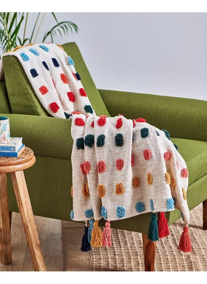 Chumbak Rainbow Tassel Throw