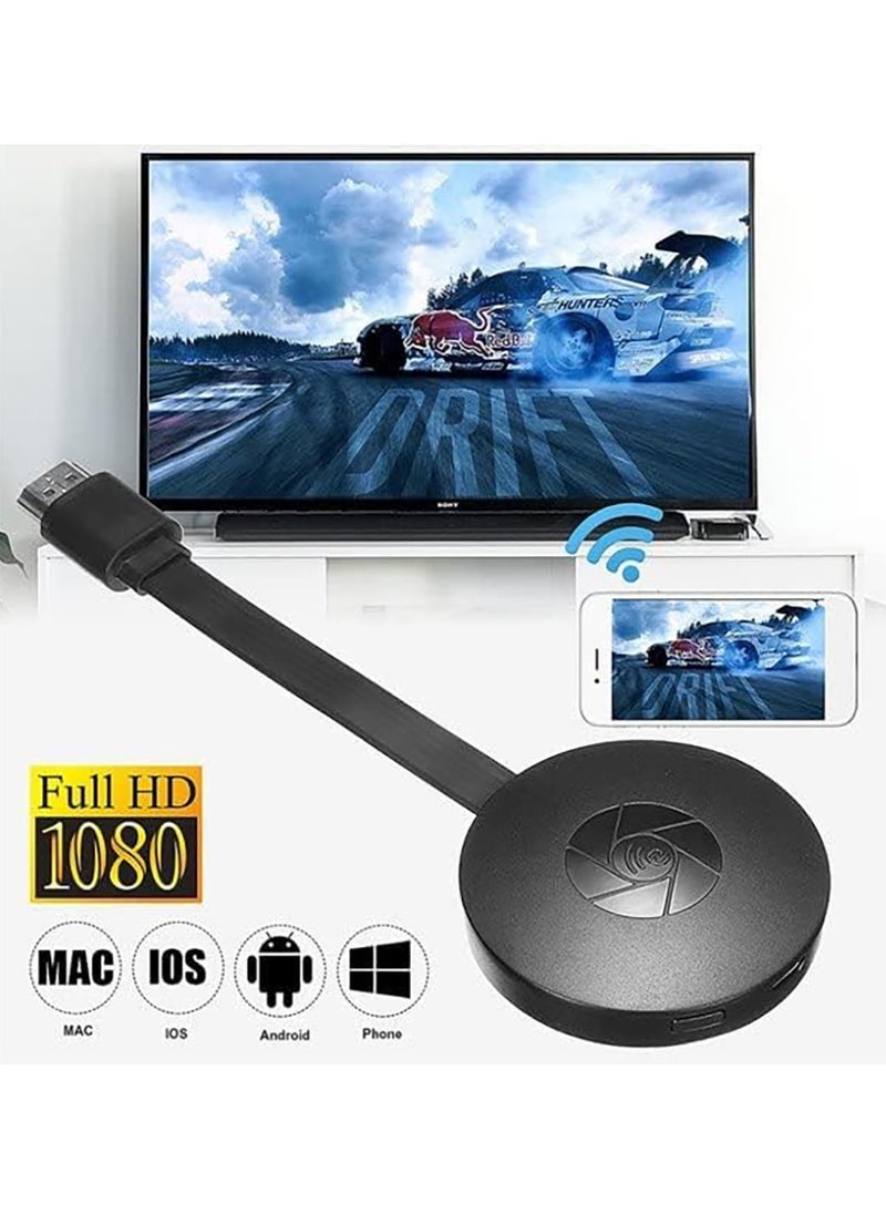 Generic - WiFi HDMI Display Dongle 5G/2.4G 4K Wireless WiFi Screen Mirroring Receiver for iPhone/iPad/iOS/Android/Windows/PC to HD TV/Monitor/Projector Display Adapter Support Miracast Airplay DLNA - Image 1
