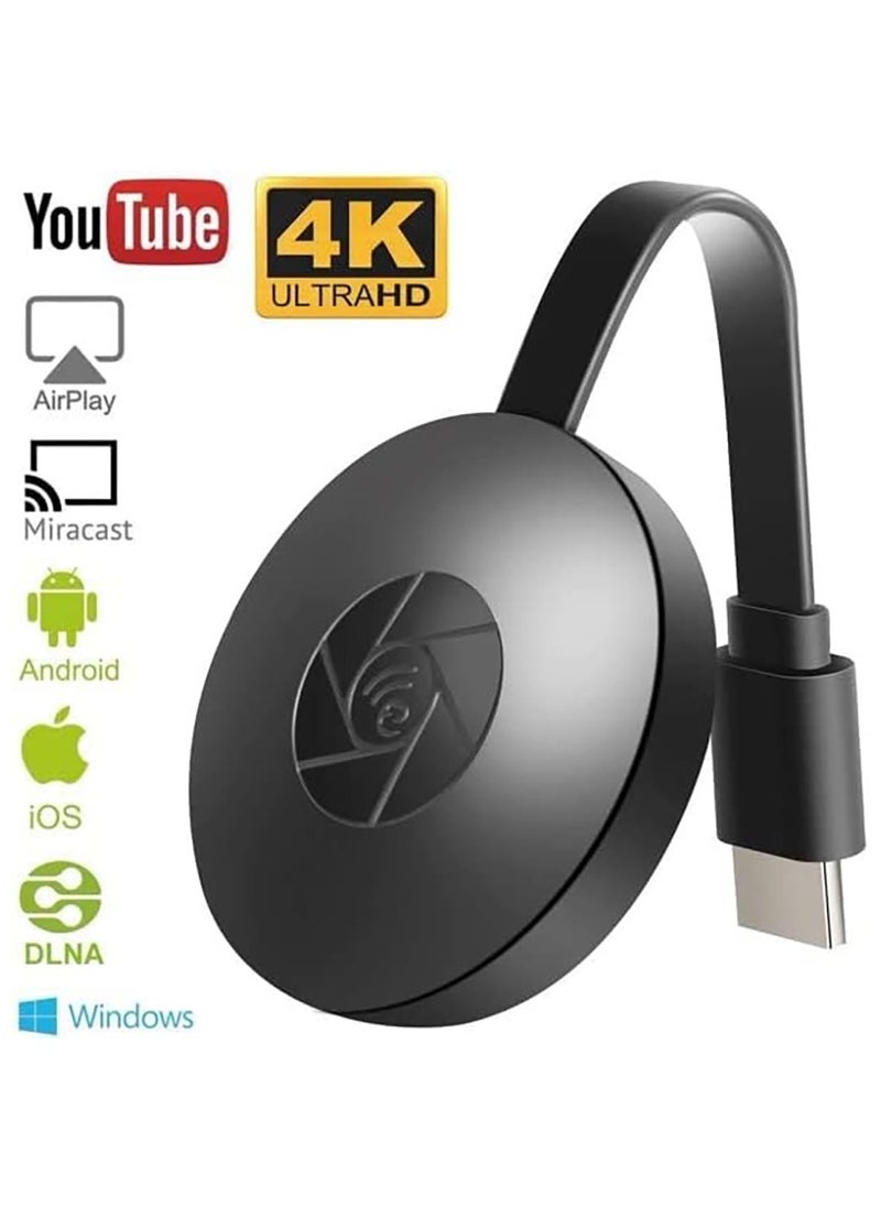 Generic - WiFi HDMI Display Dongle 5G/2.4G 4K Wireless WiFi Screen Mirroring Receiver for iPhone/iPad/iOS/Android/Windows/PC to HD TV/Monitor/Projector Display Adapter Support Miracast Airplay DLNA - Image 1