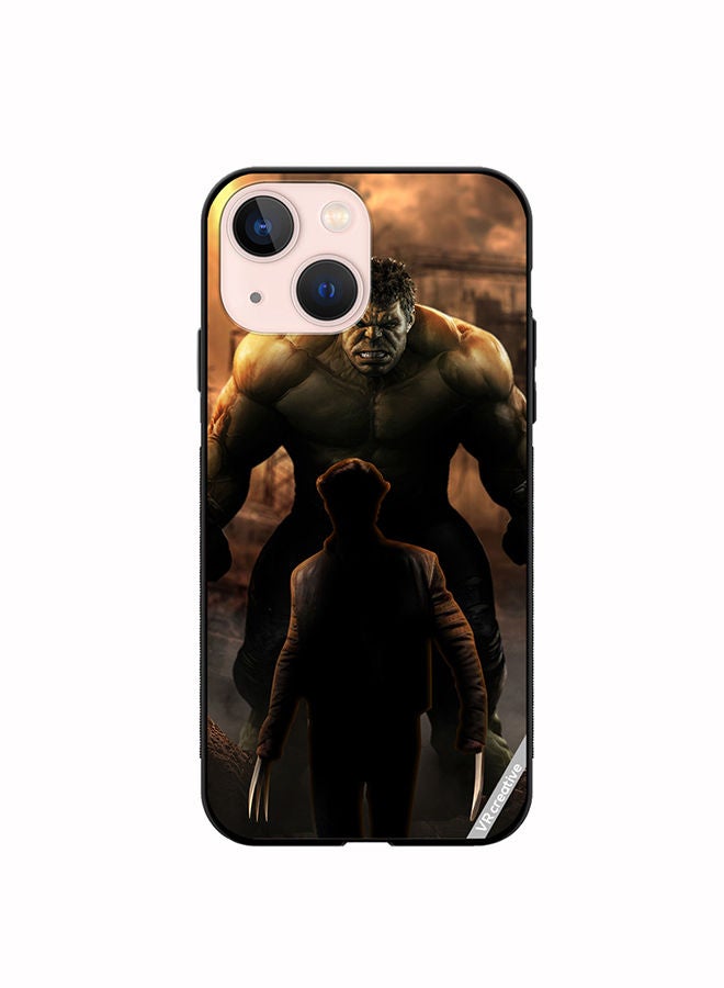 VR CREATIVE Protective Case Cover For Apple iPhone 14 Hulk Vs Xman Design Multicolour - Image 1