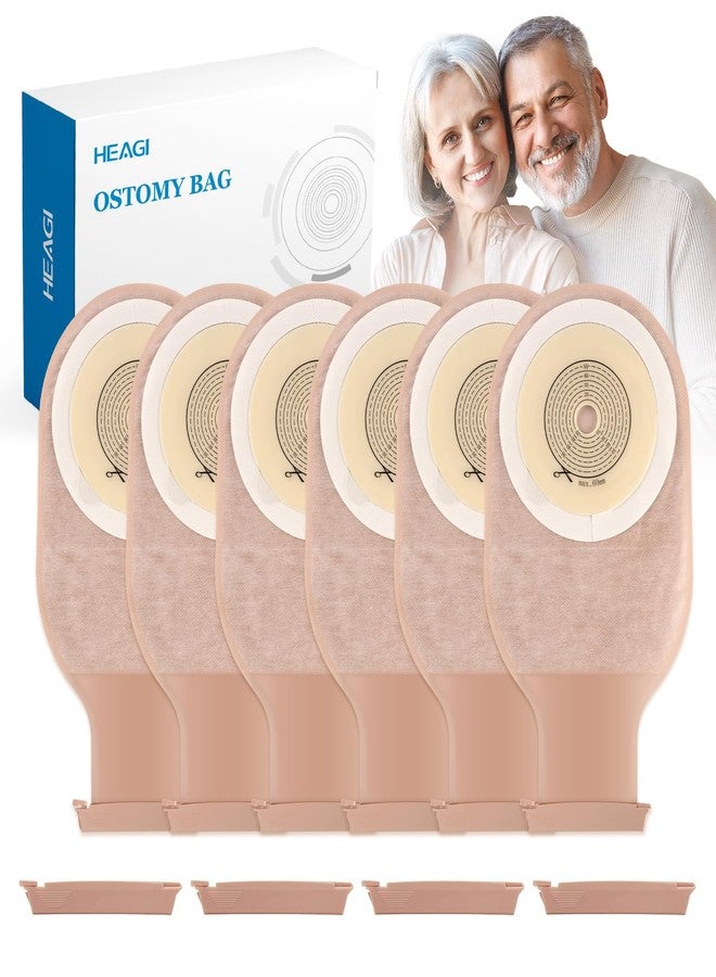 Heagimed 30 Pack Colostomy Bags Ostomy Supplies, One Piece Ostomy Colostomy Bags, Drainable Pouches with Clamp Closure for Ileostomy Stoma Care, Cut-to-Fit, 60 mm Max - Image 1