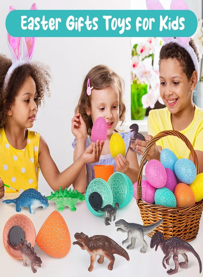 Maliyscent Easter Eggs Filled with Dinosaur Toys Fillers Plastic Surprise Eggs Easter Basket Stuffers Party Favors for Kids Boys Girls Toddlers 12 Pack - Image 5