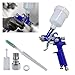 BDZMC Mini HVLP Touch Up Spray Gun with 1 mm Nozzle 125 cc Cup Gravity Feed Air Paint Sprayer Spot Repair Spray Paint Gun for Car Furniture Painting Auto Primer Wall Painting 10 - Image 2