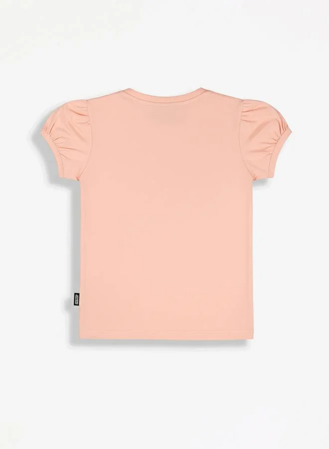 Looney Tunes Graphic Print Round Neck Fashion T-shirt