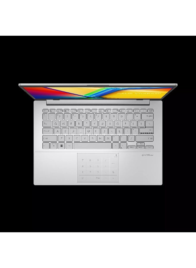 أسوس TUF 14 inch display with 8 GB RAM/256 Gigabyte Storage/E1404TA-N1508G256GSRW/Windows 11 Home English/Arabic SILVER English/Arabic Silver - Image 5