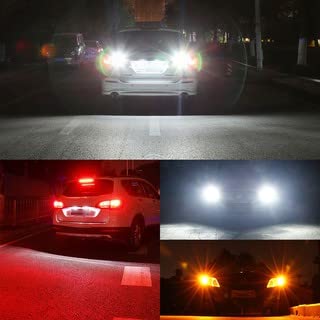 Automaze 1156 BA15S 180 Degree P21W Led Turn Signal Bulb, Front Rear Backup Light, Canbus Error Free, 3030 Chipset 24 SMD (Pack of 2, White) - Image 5