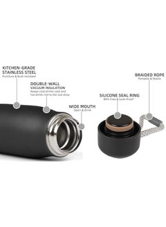 QSHOP Portable Sports Thermal Water Bottle wit h Stainless Steel Lid Vacuum Insulated Leakproof Eco Friendly Insulated Cup Keeps Water Hot or Cold 550ml  - Image 4