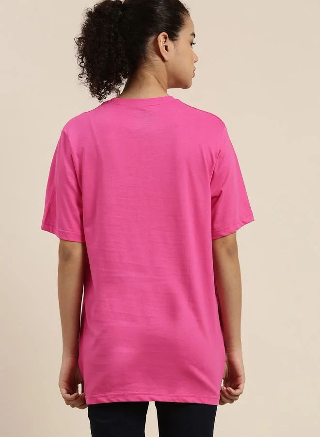 Dillinger Dillinger Oversized Solid T-Shirt with Short Sleeves
