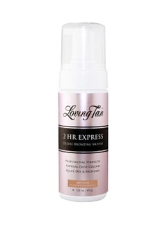 Loving Tan Loving Tan 2 HR Express Mousse, Medium - Streak Free, Natural looking, Professional Strength Sunless Tanner - Up to 5 Self Tan Applications per Bottle, Cruelty Free, Naturally Derived DHA - 4 FL Oz  - Image 1