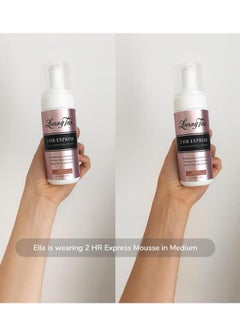 Loving Tan Loving Tan 2 HR Express Mousse, Medium - Streak Free, Natural looking, Professional Strength Sunless Tanner - Up to 5 Self Tan Applications per Bottle, Cruelty Free, Naturally Derived DHA - 4 FL Oz  - Image 3