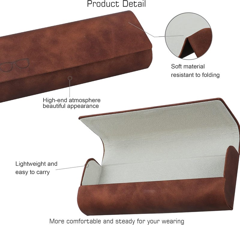 VisionGlobal Hard Shell Eyeglass Case for Eyeglasses and Sunglasses for Men/Women and Kids - Image 2