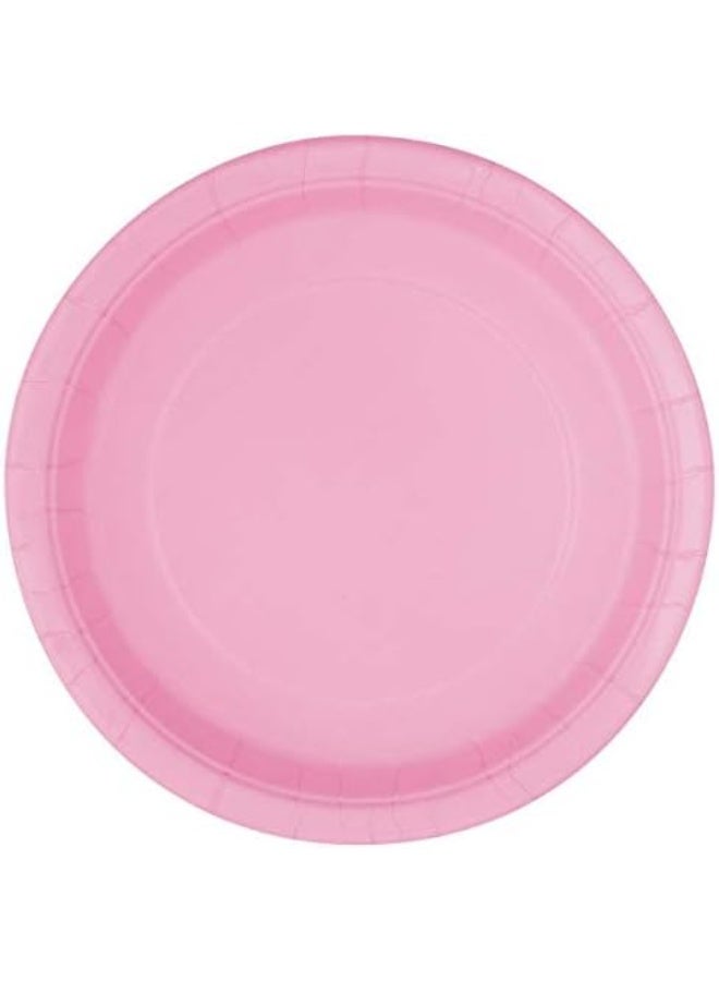 Unique 7" Plates 20pc Lovely Pink - Image 4