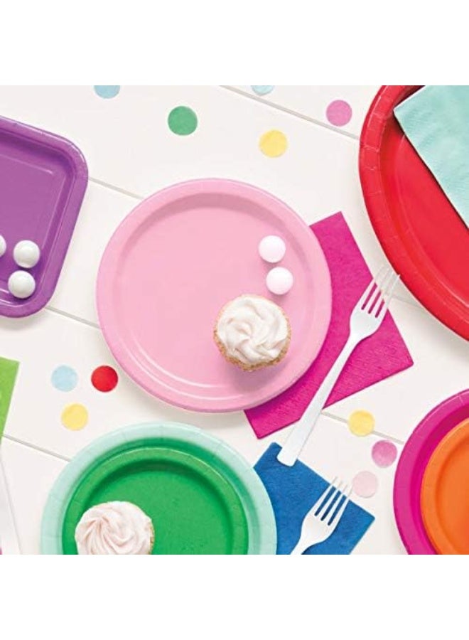 Unique 7" Plates 20pc Lovely Pink - Image 5