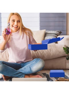 Rocutus Cardboard Boxes Shipping Boxes,15 Pack Recyclable Corrugated Cardboard Box Small Mailing Storage Gift Boxes For Shipping, Mailing, Gifts Packaging, 6X6X2" (Dark Blue)  - Image 5
