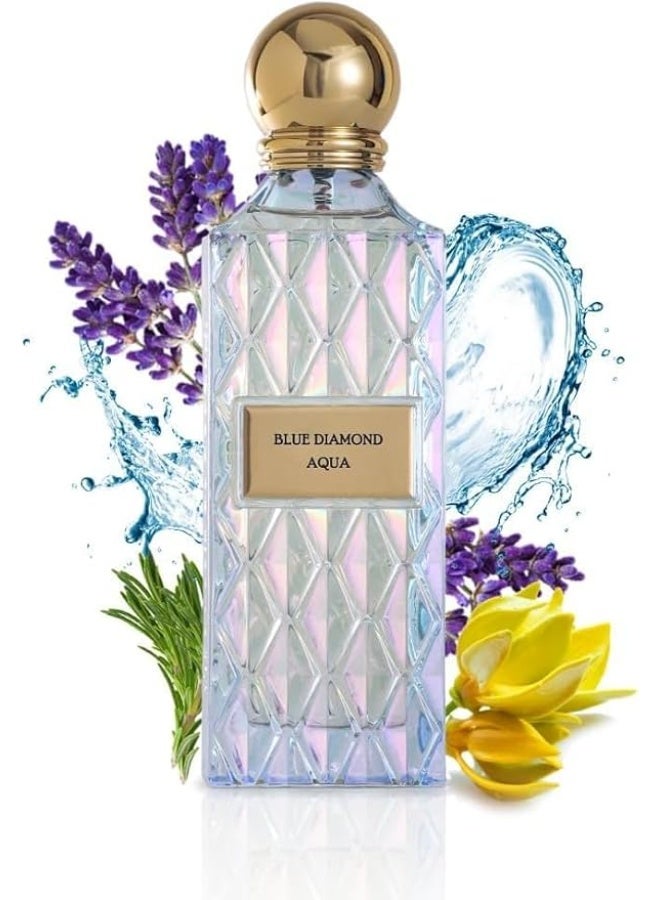 IBRAQ Blue Diamond Aqua Eau De Perfume 150ml - Image 4