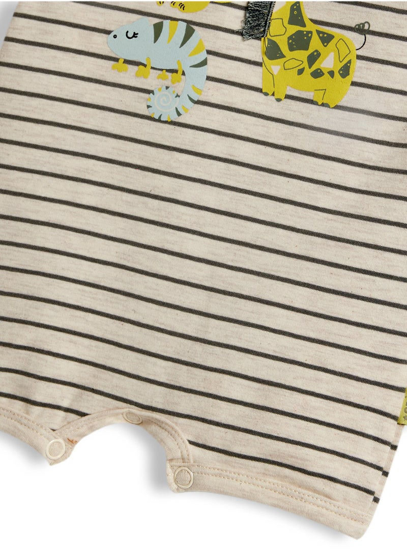 Dirkje Boys Set (babysuit) with Cute Animal's Embroidery - Image 5