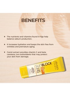 Jovees Herbal Sun Block Sunscreen Spf 45 | For Dry Skin | Lightweight And Water Proof | Uva/Uvb Protection Moisturization | For Women/Men 50G  - Image 4