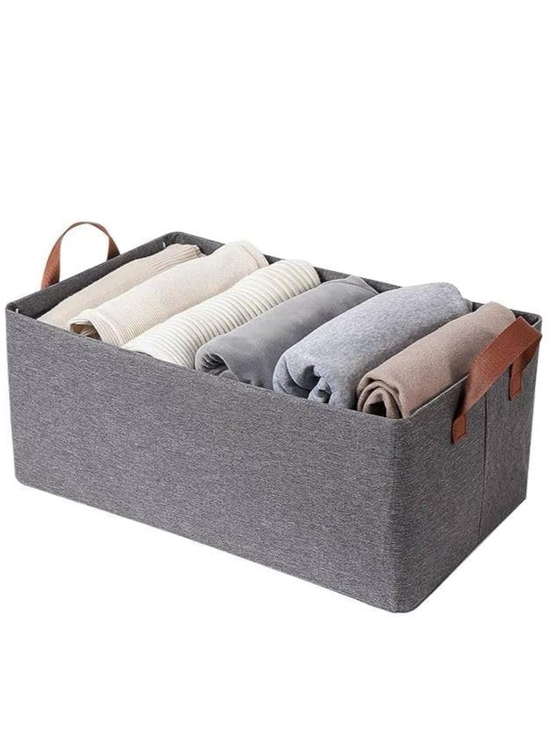 Clothing Storage Box Steel Frame Clothes Pants Foldable Large Capacity Fabric Thickened Household Storage Box - Image 1
