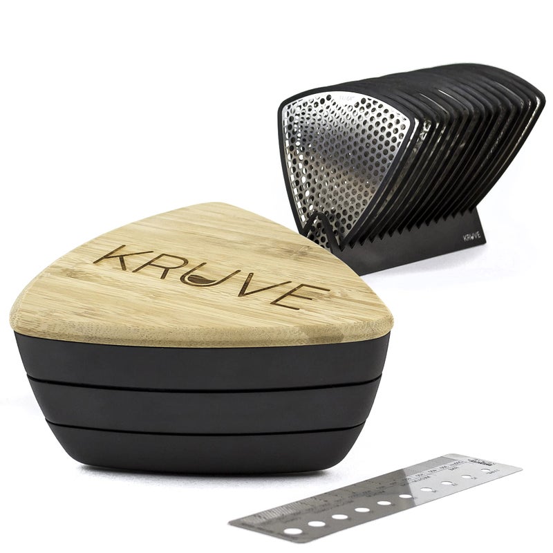 Kruve KVS2003BeanB Sifter with 5 Grind 10 Bean Sieve standBlackKVS2003BeanB Stainless Steel Black