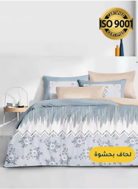 مفرش صيفي مفرد من مايكروفايبر، يناسب سرير بحجم 120 سم × 200 سم،  4 قطع، مع الحشوة، سلسلة سيلين