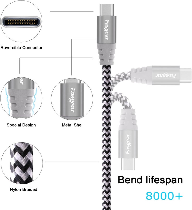 Individual group scene compatible USB C to USB B Printer Cable 1 Pack 16.5ft/5m USB 2.0 Type C to Type B Scanner Braided Cord Compatible for Sam-sung Brother Epson HP Canon Printer|Yamaha Digital Piano Midi Keyboard DAC |Gray Land transit & shipment compatible - Image 2