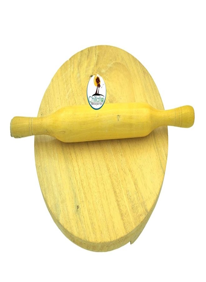Chillatai® Wooden Roti Roller/Wooden Chakla Belan Large Size 11 Inch (29 CM) - Image 1