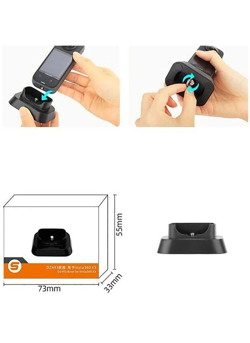 SYOSI - Fixed Base stabilizer Bracket mounting Bracket Accessory for Insta360 ONE X3 - Image 1