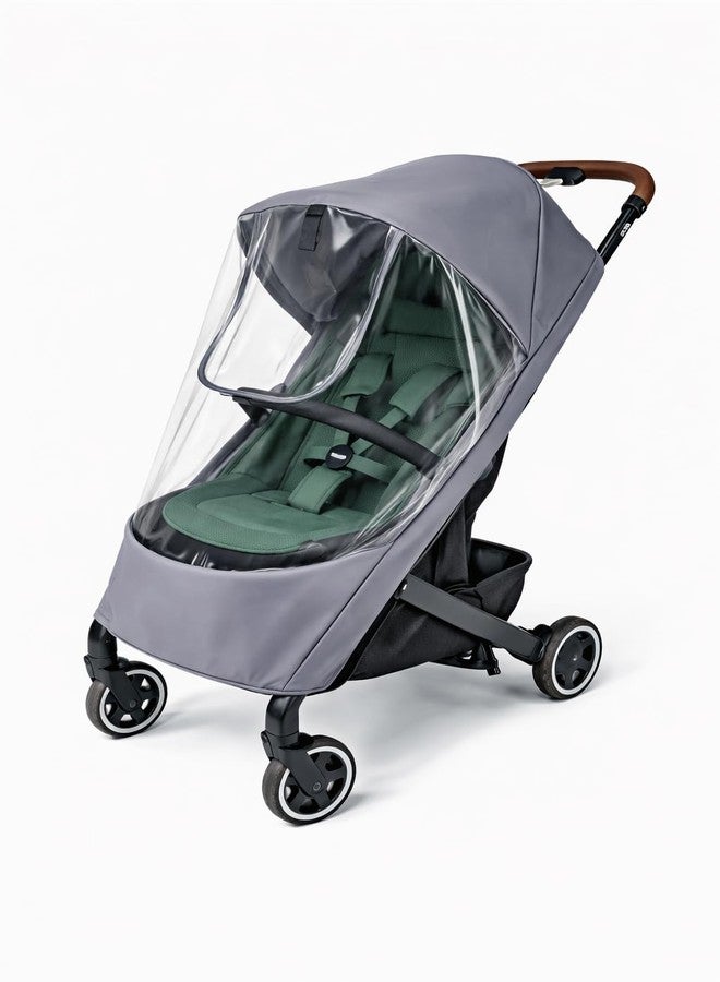 GOCKUAP Stroller Rain Cover Compatible with Joolz AER+ & AER 2 - Clear Weather Shield with Front Access Window, Ventilation Holes & Built-in Storage Pouch, Full Coverage Protection from Rain, Wind & Snow - Image 1