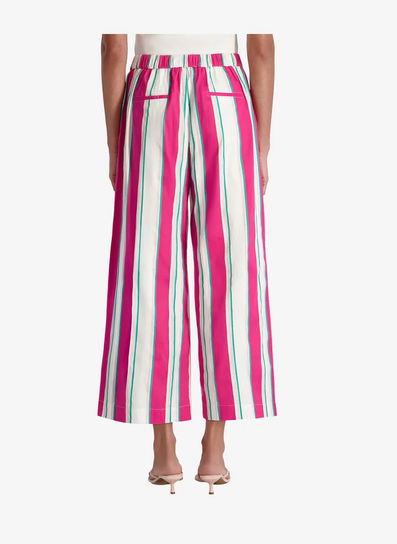 فرنش كونكشن Women's Havana Stripe Alexis Pop Havana Str Crop Pnts