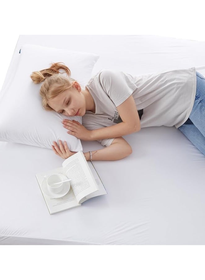 Mixed waterproof mattress protector white  - Image 2