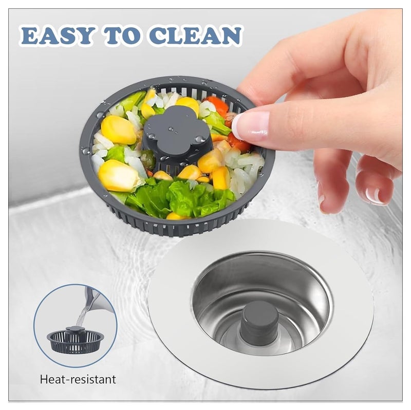 CRULAC 3-in-1 Kitchen Waste Strainer, Sink Drainer Net, Sink Jali and Stopper, Sink Waste Collector Basket - Image 4