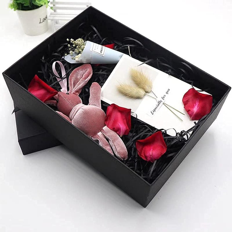 Red Dot Gift® 100g Eco-friendly Black Raffia Paper Shreds for Gift Box Filling - Image 3