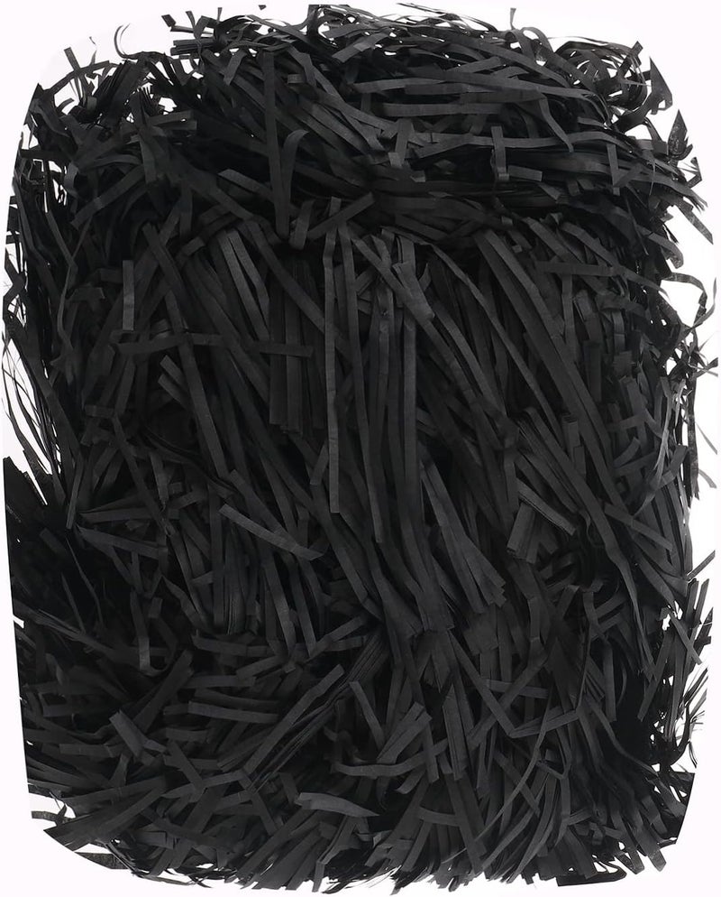 Red Dot Gift® 100g Eco-friendly Black Raffia Paper Shreds for Gift Box Filling - Image 1