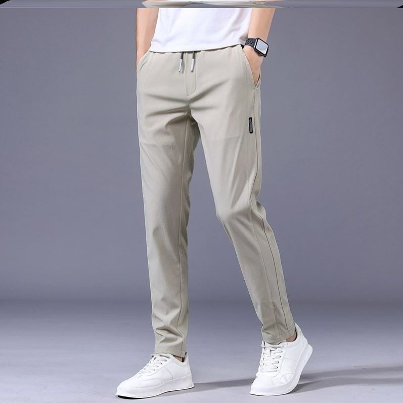New Hong Kong Style Pants Men'S Summer Thin Casual Pants Korean Style Trendy Loose Straight Trousers Men'S Trendy Long Pants - Image 3