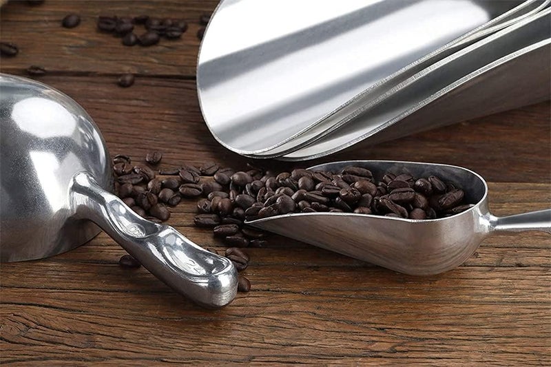 ELECDON Ice Cream Scoops, Thickened Multifunctional Shovel Aluminum Alloy Ice Shovel Ice Cube Shovel Flour Rice Feed Shovel Food Tea Shovel For Kitchen, Garden, Silver 38 Ounce - Image 5