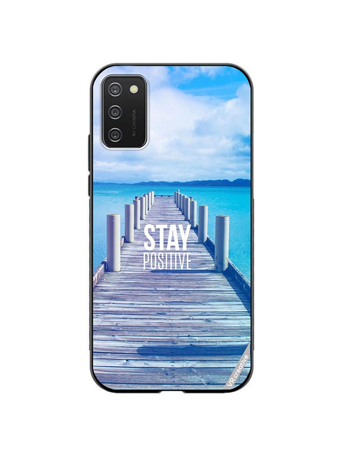 VR CREATIVE Protective Case Cover For Samsung Galaxy A02s Stay Positive Design Multicolour - Image 1