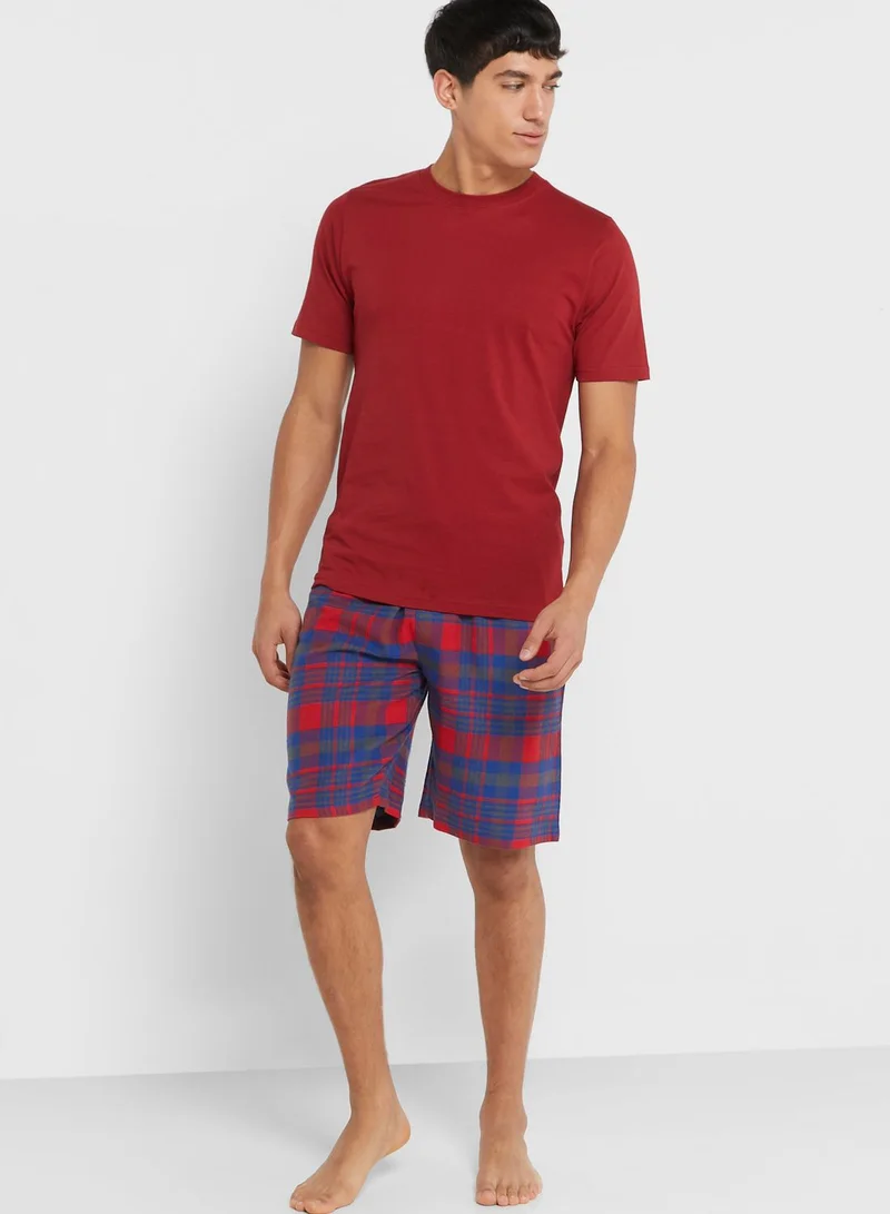 Seventy Five T Shirt And Shorts Nightwear Set