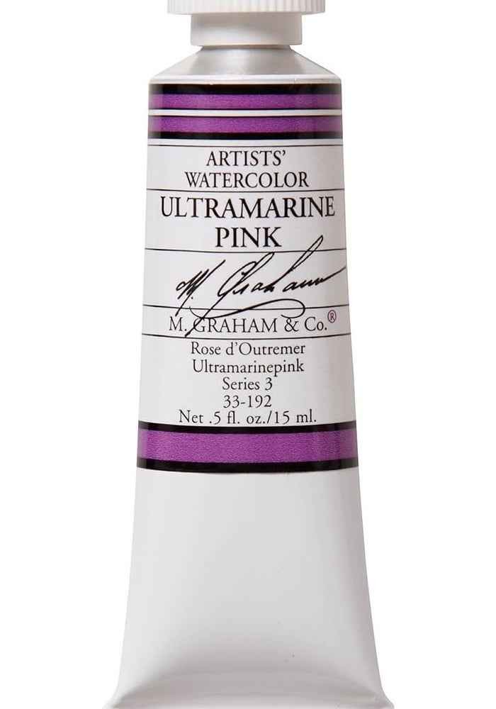 M. Graham & Co. Ultramarine Pink Watercolor Paint - 1/2-Ounce Tube - Image 1