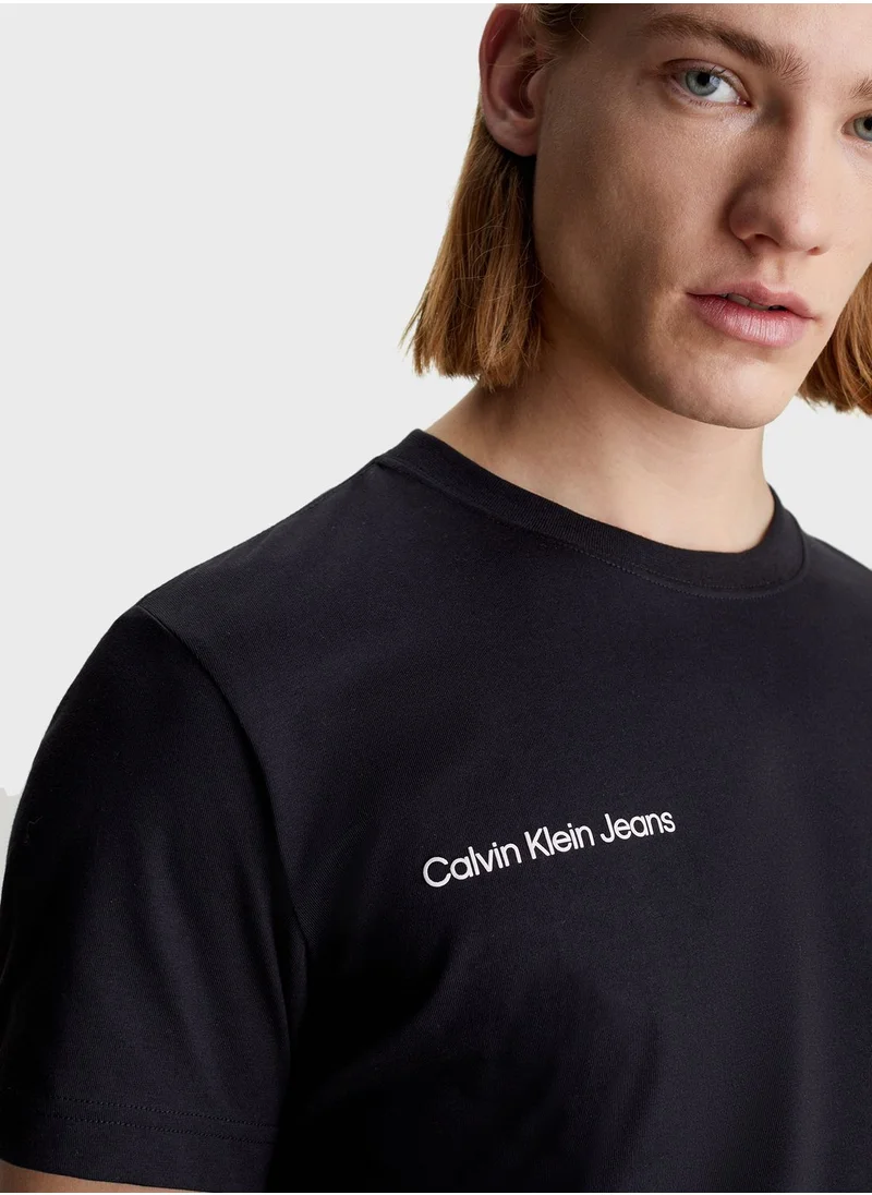 Calvin Klein Jeans Logo Crew Neck T-Shirt