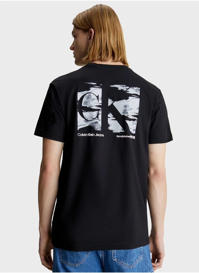 Calvin Klein Jeans Logo Crew Neck T-Shirt